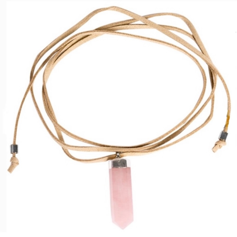Spencer Pratt Crystals, Rose Quartz Pendant.